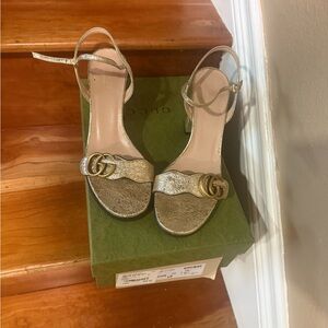 Gucci Women's Shimmering Gold Sandals